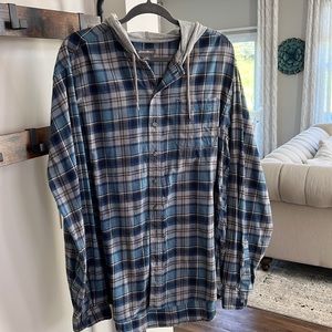 Eddie Bauer XL Tall hooded flannel